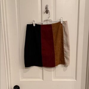 Altar'd State Multicolor Panel Mini Skirt